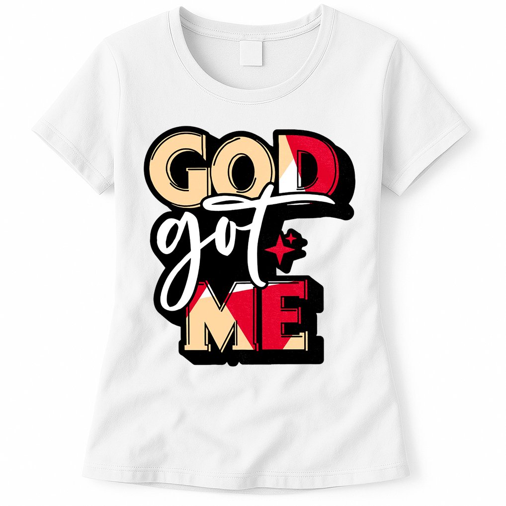 God Got Me Swag Team Cool Sneaker Matching Perfect Gift Idea Trending Womens T-Shirt