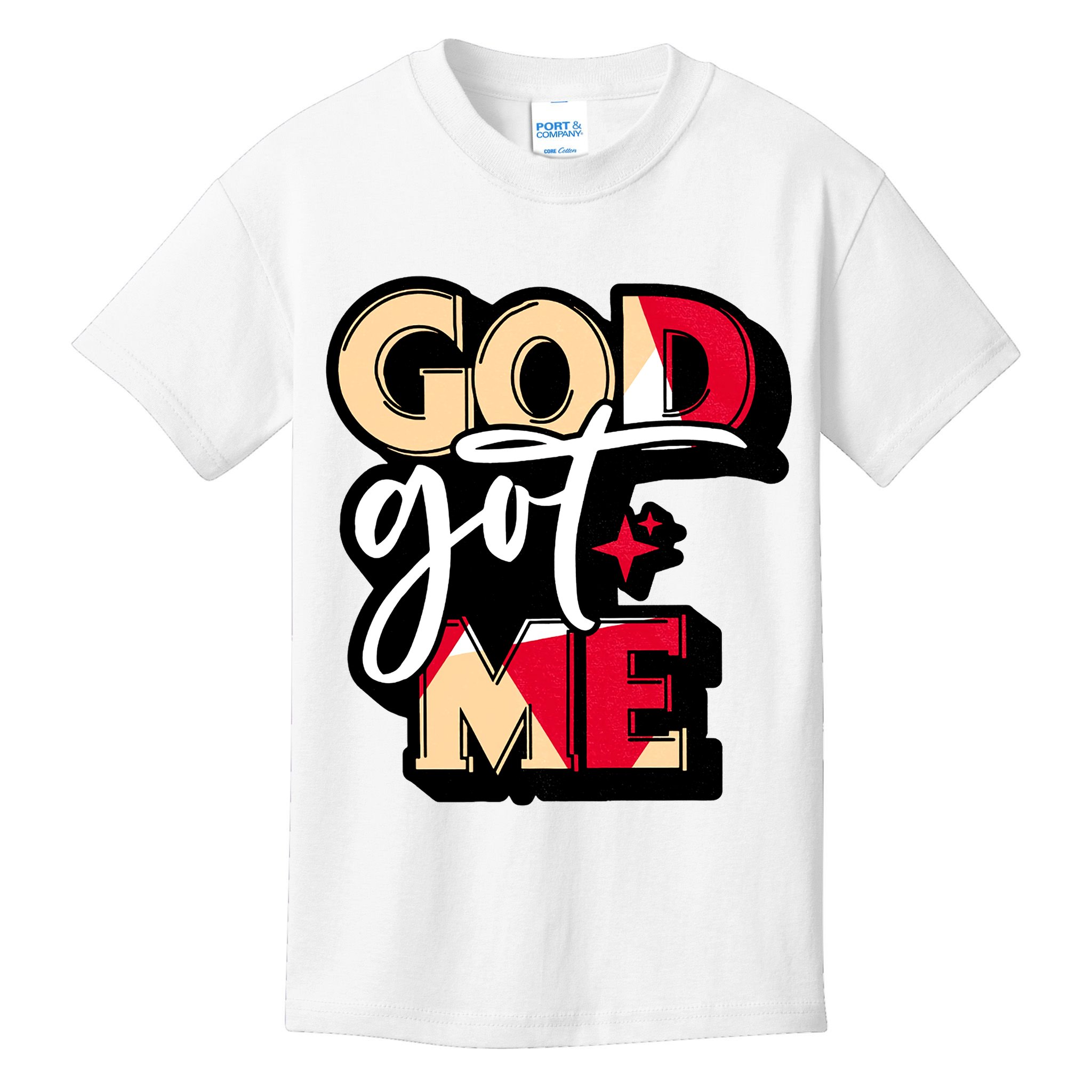 God Got Me Swag Team Cool Sneaker Matching Perfect Gift Idea Trending Kids T-Shirt