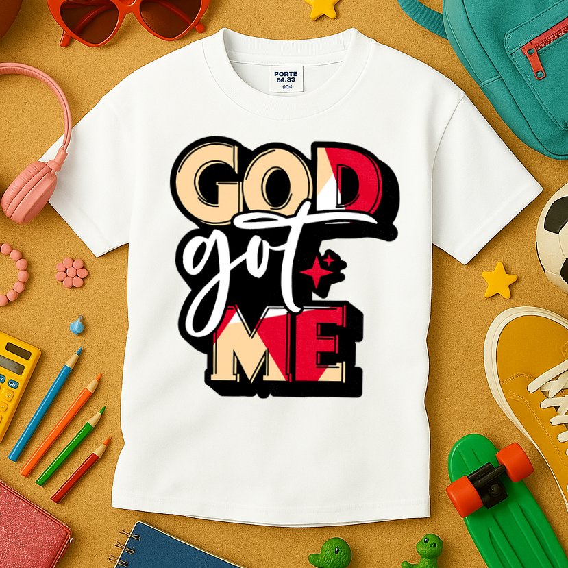 God Got Me Swag Team Cool Sneaker Matching Perfect Gift Idea Trending Kids T-Shirt