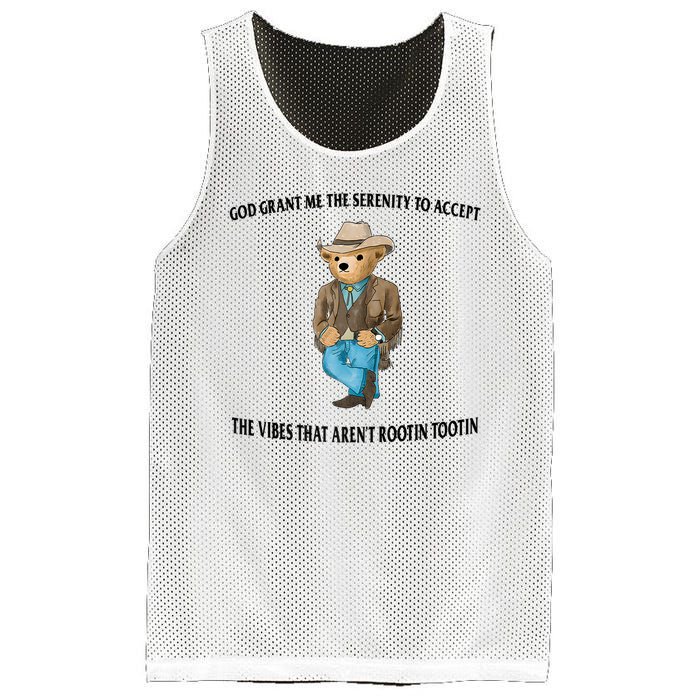 God Grant Me The Serenity To Accept The Vibes That Aren’t Rootin Tootin Mesh Reversible Basketball Jersey Tank