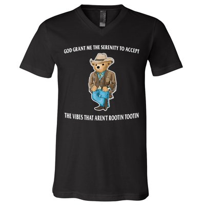 God Grant Me The Serenity To Accept The Vibes That Aren’t Rootin Tootin V-Neck T-Shirt