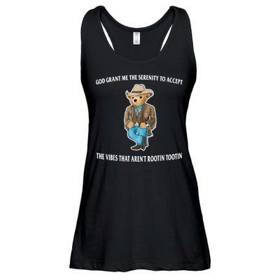 God Grant Me The Serenity To Accept The Vibes That Aren’t Rootin Tootin Ladies Essential Flowy Tank