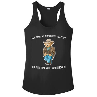 God Grant Me The Serenity To Accept The Vibes That Aren’t Rootin Tootin Ladies PosiCharge Competitor Racerback Tank