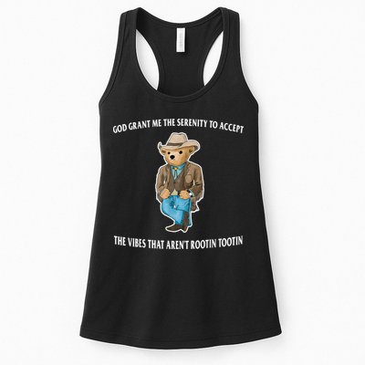 God Grant Me The Serenity To Accept The Vibes That Aren’t Rootin Tootin Womens Tank Top