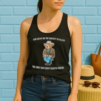 God Grant Me The Serenity To Accept The Vibes That Aren’t Rootin Tootin Womens Tank Top