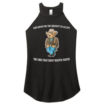 God Grant Me The Serenity To Accept The Vibes That Aren’t Rootin Tootin Women's Perfect Tri Rocker Tank