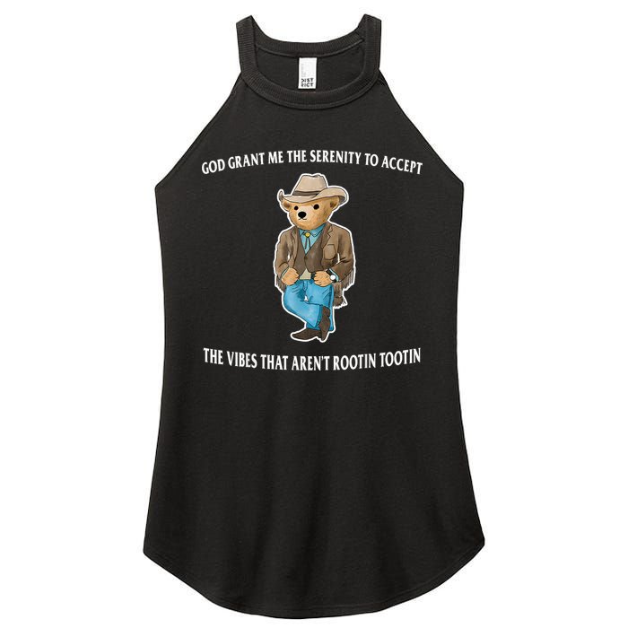 God Grant Me The Serenity To Accept The Vibes That Aren’t Rootin Tootin Women's Perfect Tri Rocker Tank