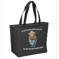God Grant Me The Serenity To Accept The Vibes That Aren’t Rootin Tootin Zip Tote Bag