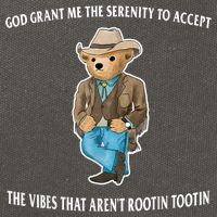 God Grant Me The Serenity To Accept The Vibes That Aren’t Rootin Tootin Cotton Canvas Backpack