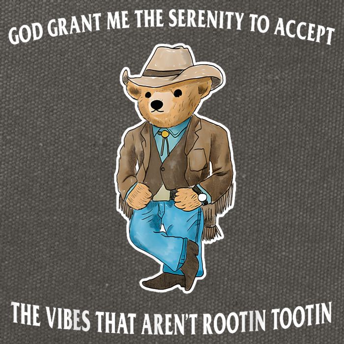 God Grant Me The Serenity To Accept The Vibes That Aren’t Rootin Tootin Cotton Canvas Backpack