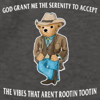 God Grant Me The Serenity To Accept The Vibes That Aren’t Rootin Tootin Vector Backpack