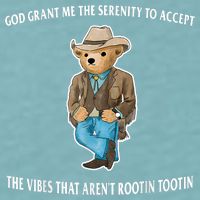 God Grant Me The Serenity To Accept The Vibes That Aren’t Rootin Tootin Sueded Cloud Jersey T-Shirt