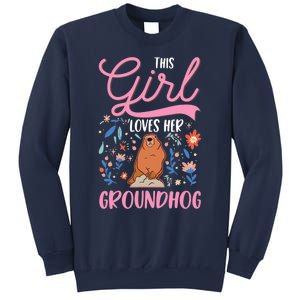 Groundhog Girl Marmot Groundhog Day Woodchuck Sweatshirt