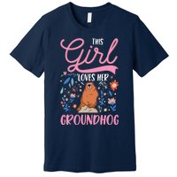 Groundhog Girl Marmot Groundhog Day Woodchuck Premium T-Shirt