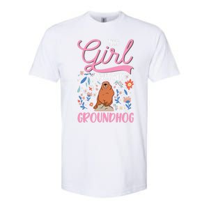 Groundhog Girl Marmot Groundhog Day Woodchuck Softstyle CVC T-Shirt