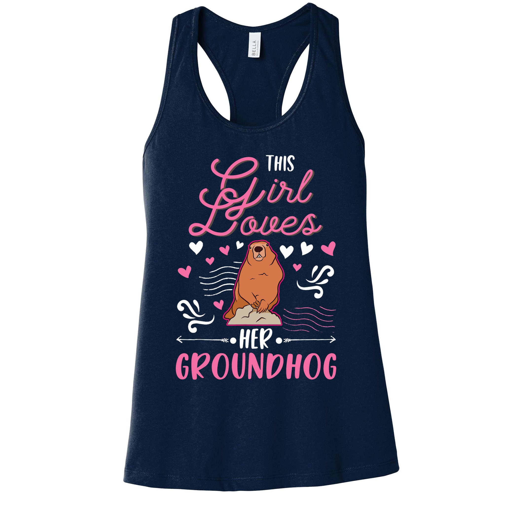 Groundhog Girl Marmot Groundhog Day Woodchuck Womens Tank Top