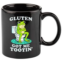 Gluten Got Me Tootin Funny Gluten Intolerant Intolerance Gift 11oz C Handle Ceramic Mug