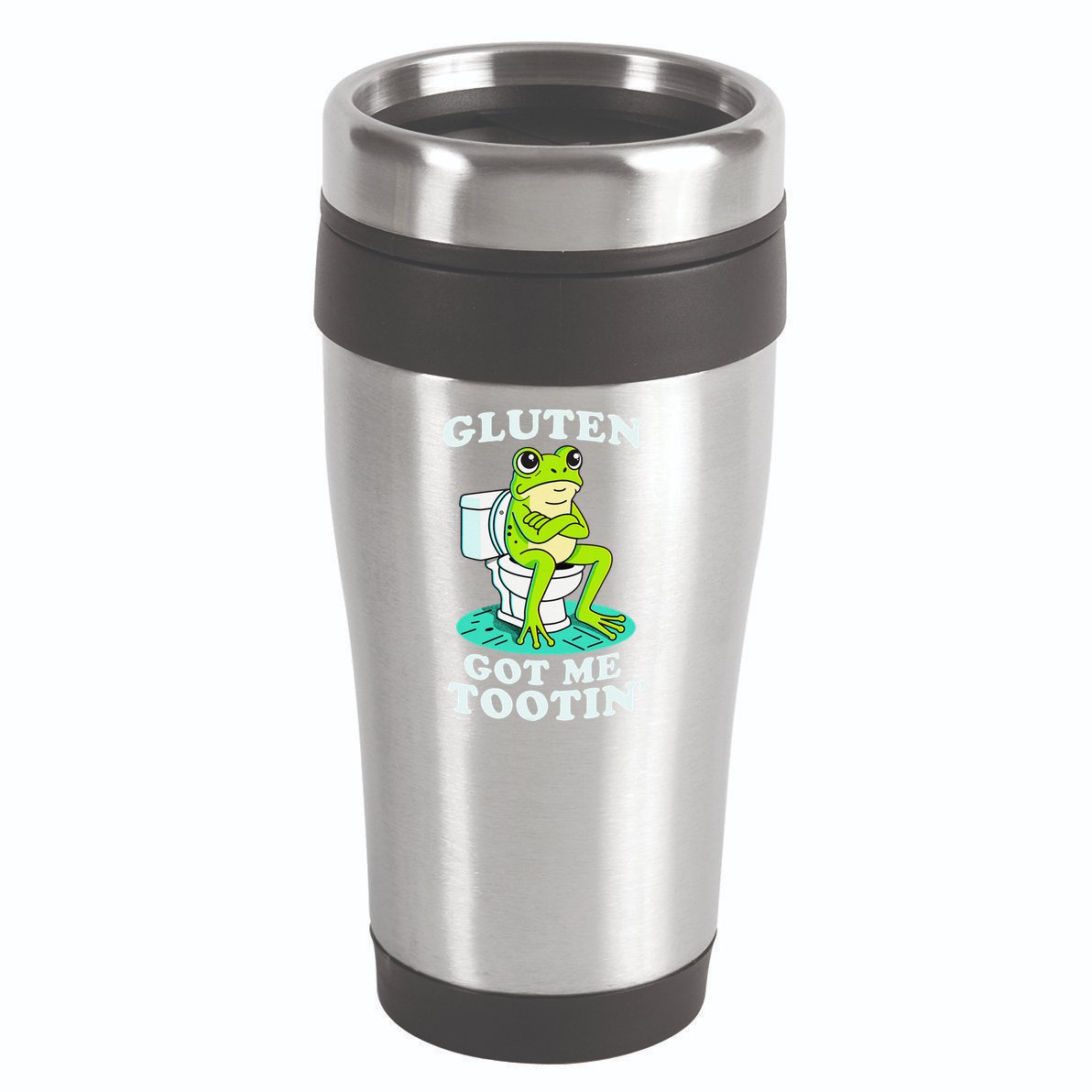 Gluten Got Me Tootin Funny Gluten Intolerant Intolerance Gift 16oz Travel Tumbler