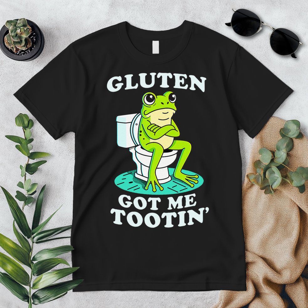 Gluten Got Me Tootin Funny Gluten Intolerant Intolerance Gift Premium T-Shirt