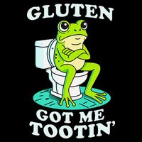 Gluten Got Me Tootin Funny Gluten Intolerant Intolerance Gift Premium T-Shirt