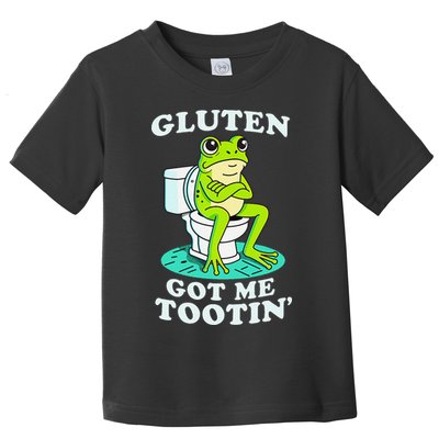 Gluten Got Me Tootin Funny Gluten Intolerant Intolerance Gift Toddler T-Shirt