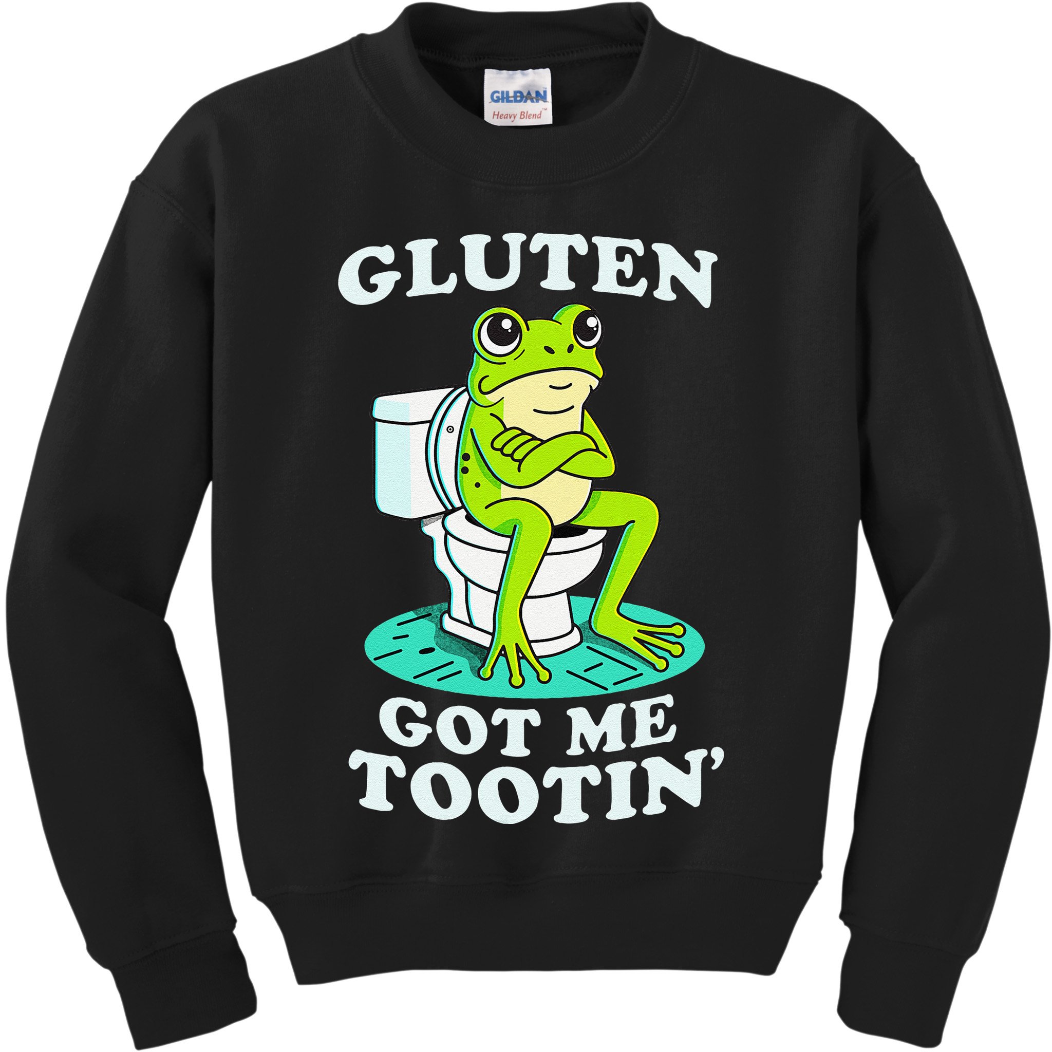 Gluten Got Me Tootin Funny Gluten Intolerant Intolerance Gift Kids Sweatshirt