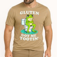 Gluten Got Me Tootin Funny Gluten Intolerant Intolerance Gift Cooling Performance Crew T-Shirt