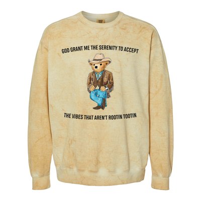 God grant me the serenity to accept the vibes that aren’t Colorblast Crewneck Sweatshirt