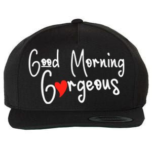 Gorgeous Good Morning Gorgeous With Heart Compliment Wool Snapback Cap