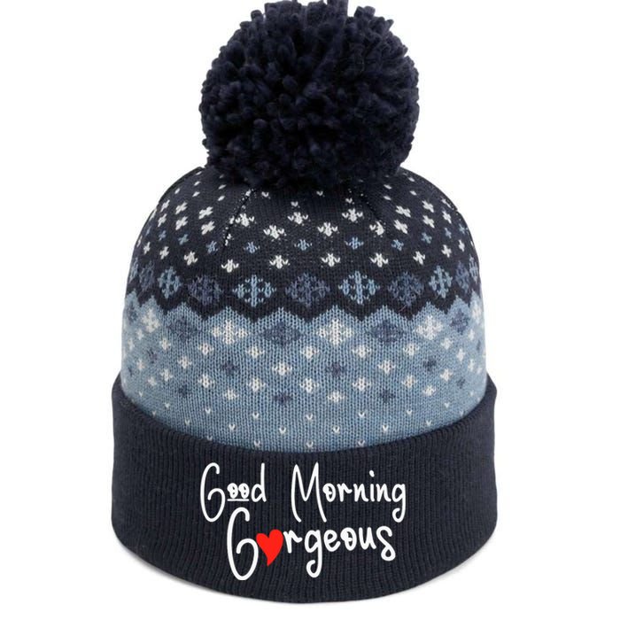 Gorgeous Good Morning Gorgeous With Heart Compliment The Baniff Cuffed Pom Beanie