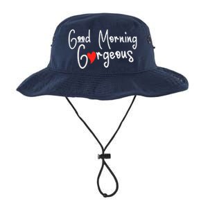 Gorgeous Good Morning Gorgeous With Heart Compliment Legacy Cool Fit Booney Bucket Hat