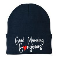 Gorgeous Good Morning Gorgeous With Heart Compliment Knit Cap Winter Beanie