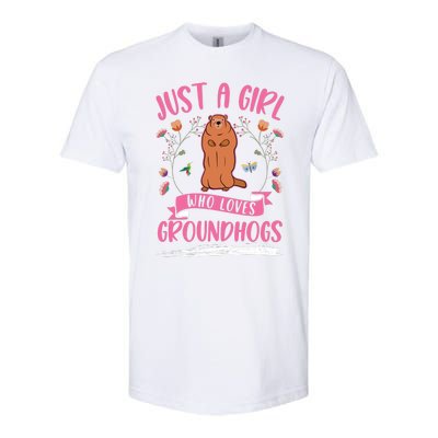 Groundhog Girl Marmot Woodchuck Softstyle CVC T-Shirt