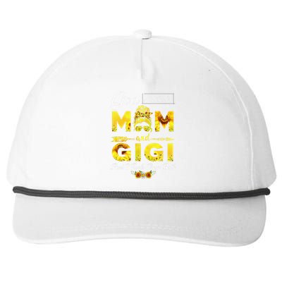 God Gifted Me Two Titles Mom And Gigi Sunflower Mother's Day Snapback Five-Panel Rope Hat