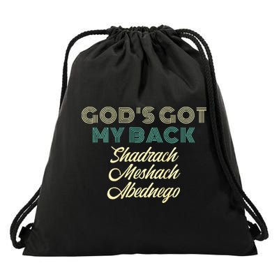 GodS Got My Back Drawstring Bag