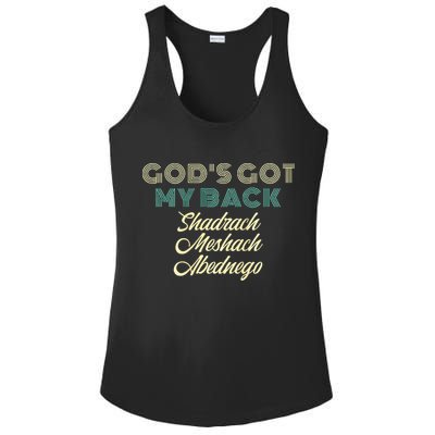 GodS Got My Back Ladies PosiCharge Competitor Racerback Tank
