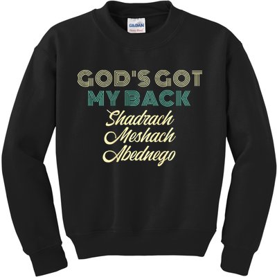 GodS Got My Back Kids Sweatshirt