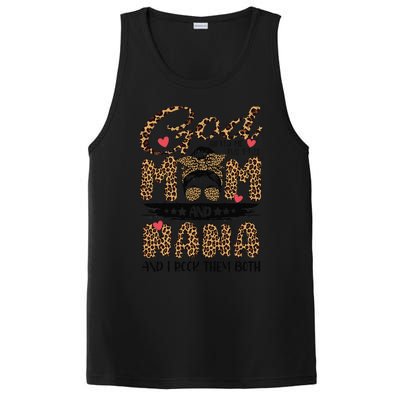 God Gifted Me Two Titles Mom And Nana Leopard Mother's Day PosiCharge Competitor Tank