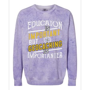 Geocache Gifts Men Cache Caching And Women Geocaching Colorblast Crewneck Sweatshirt