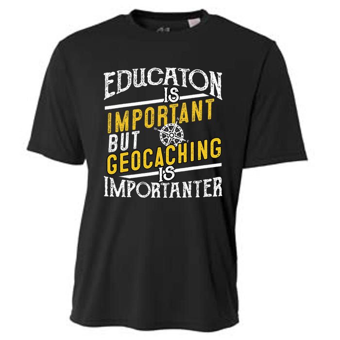 Geocache Gifts Men Cache Caching And Women Geocaching Cooling Performance Crew T-Shirt