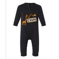 GRaph Giraffe Mathematician Funny Animal Pun Infant Fleece One Piece