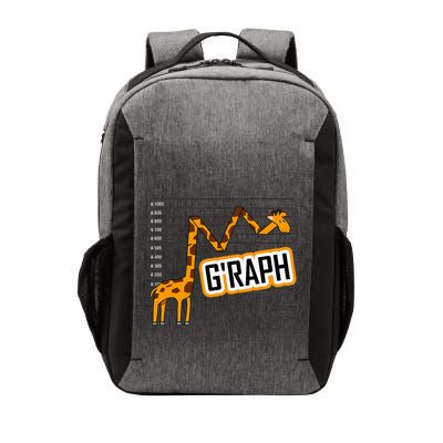GRaph Giraffe Mathematician Funny Animal Pun Vector Backpack
