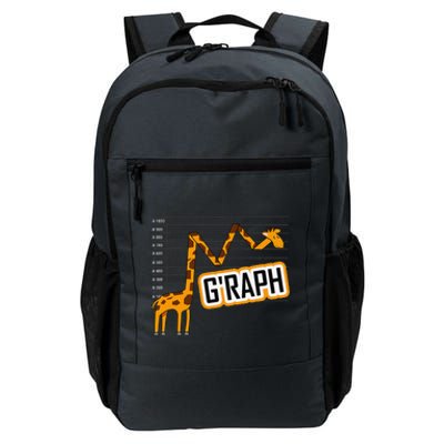 GRaph Giraffe Mathematician Funny Animal Pun Daily Commute Backpack