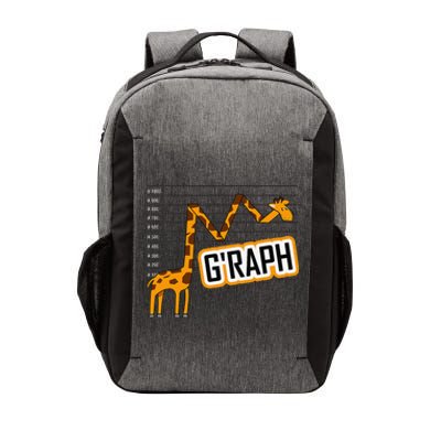 GRaph Giraffe Mathematician Funny Animal Pun Vector Backpack