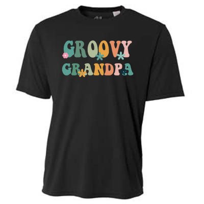 Groovy Grandpa Matching Family Baby Shower Cooling Performance Crew T-Shirt