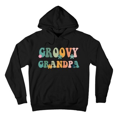 Groovy Grandpa Matching Family Baby Shower Hoodie