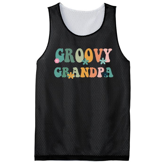 Groovy Grandpa Matching Family Baby Shower Mesh Reversible Basketball Jersey Tank