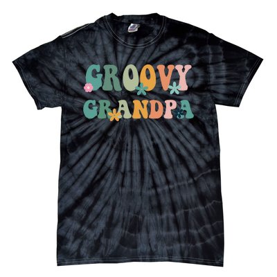 Groovy Grandpa Matching Family Baby Shower Tie-Dye T-Shirt