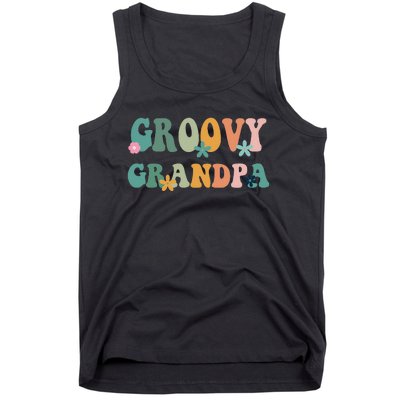 Groovy Grandpa Matching Family Baby Shower Tank Top