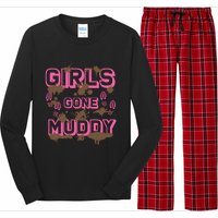 Girl Gone Muddy Funny Mud Run Racing For A Mudding Mudder Long Sleeve Pajama Set